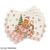 4pcs/6pcs Christmas Pink Gingerbread Xmas Table Mats, for Home Kitchen Placemats, Seasonal Holiday Farmhouse Multi-Country Kitchen Tablemats for Home