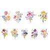 Wildflower Cupcake Toppers Baby Shower Floral Cake Topper Decoration for Baby Shower Birthday Party Supplies