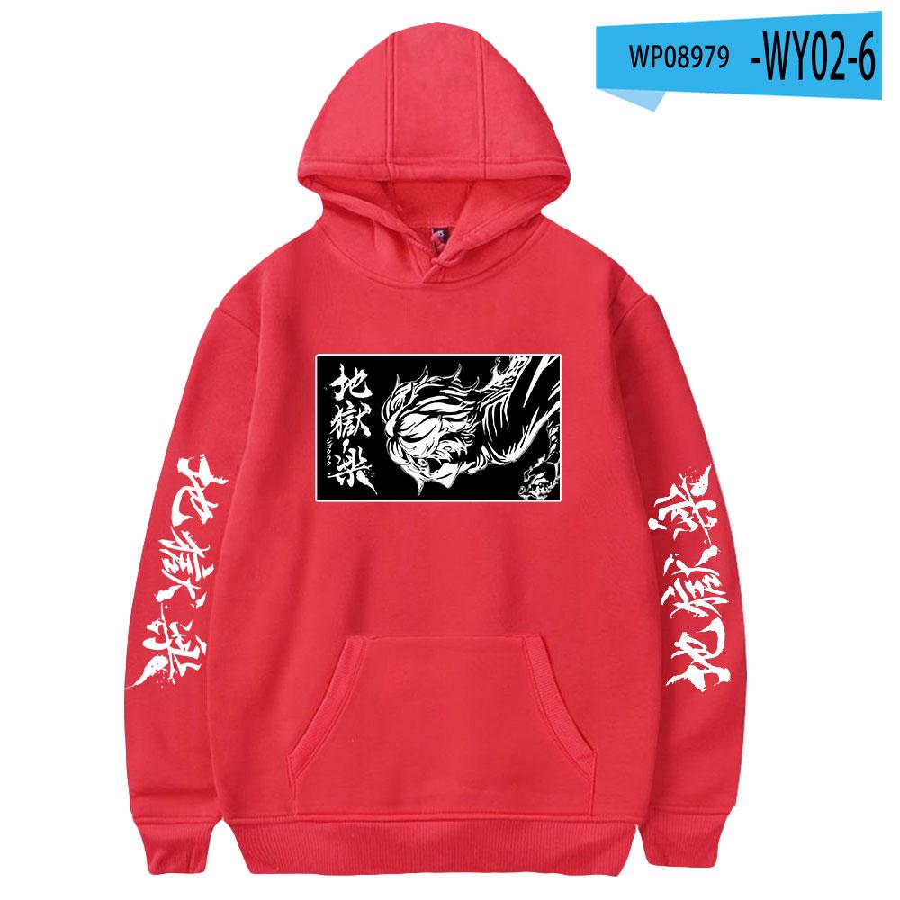 2023 Jigoku Raku Gabimaru Anime Hoodie Long Sleeve Woman Man Sweatshirts Harajuku Streetwear Jigokuraku Manga Clothes Hoodies