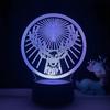 Deer Cross Pattern 3d Led Night Light With Remote Control For Home Office And Celebration Use