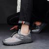 Herren Wanderschuhe Schwarz Grau Autofahrerschuhe Freizeit zum Hineinschlüpfen Sommer Netz Outdoor Wanderschuhe Übergröße 45 46 47