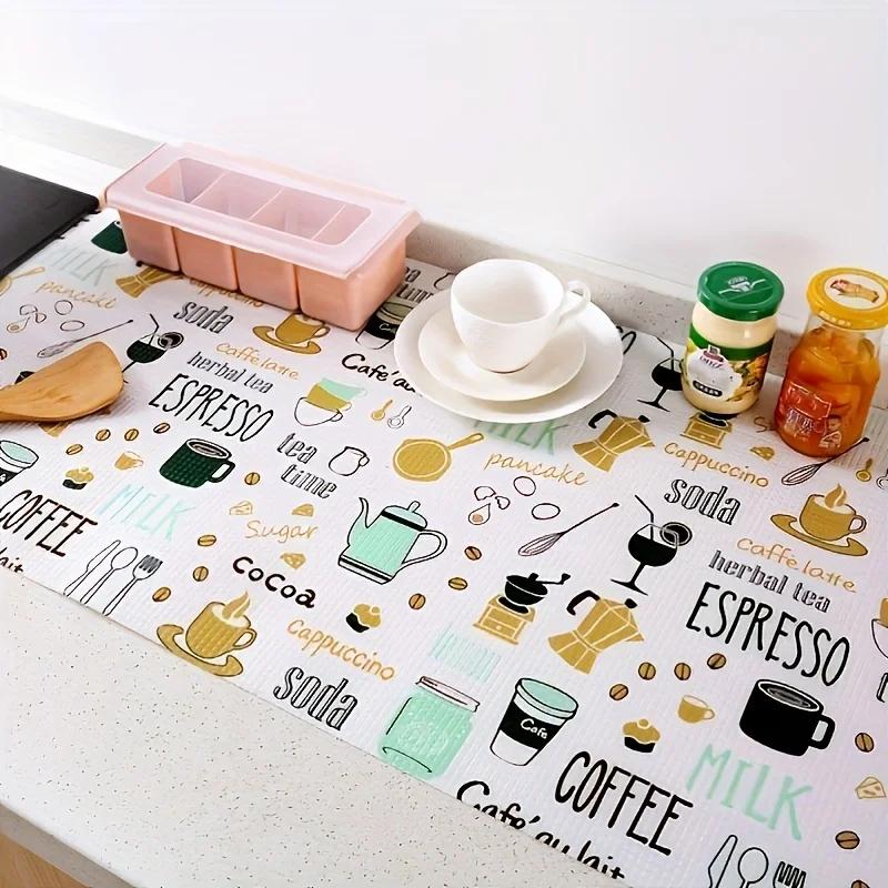 Cute Waterproof Oil Proof Shoes Cabinet Mat 1 Roll Kitchen Table Mat Drawers Cabinet Shelf Liners Cupboard Placemat