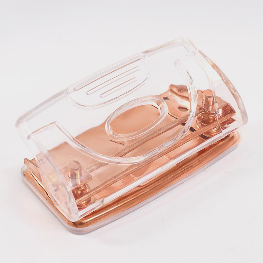 Staple Portable Paper Puncher Stapler Office Stationery Decor Multi-function Hole Household Crafts Card Supply