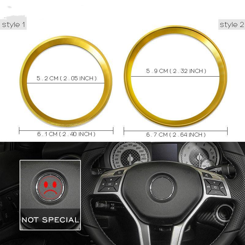 Automotive Interior Decoration Steering Wheel Sticker For  W204 W205 W203 W210 W212 Car Accessories Styling