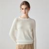 Luxuriously Soft 100% Cashmere Women's Sweater: Round Neck, Solid Color, Relaxed Fit, Perfect for Autumn and Winter.