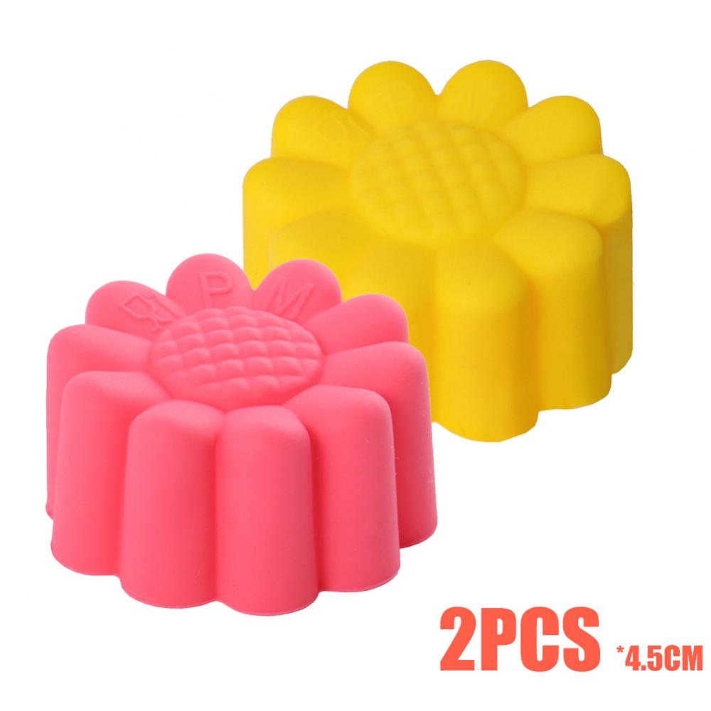 6/2/1pcs Silicone Dessert Baking Mold Sunflower Craft Cake Candy Chocolate Mold DIY Cake Baking Decoration Kitchen Baking Tools