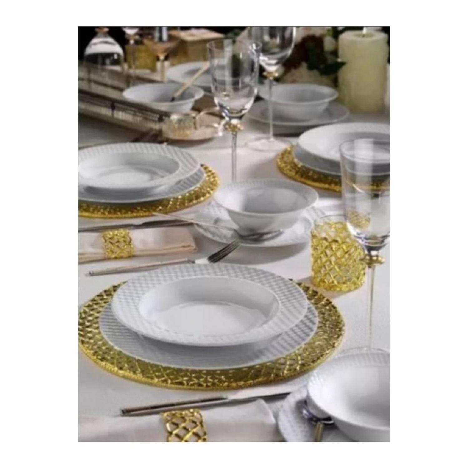 

Plaid 48 Piece Dinner Set For 12 People белый