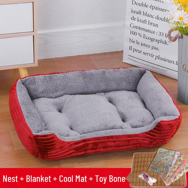 Winter Warm Pet Nest for Dogs & Cats - Available in Large & Small Sizes