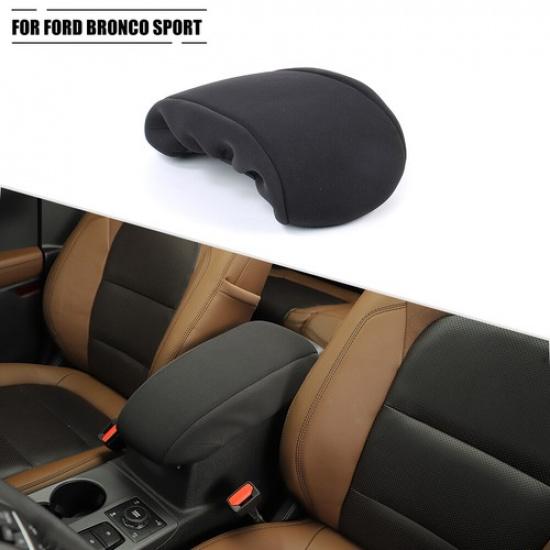 Central Control Armrest Box Pad Protect Cover For Ford Bronco Sport + Black
