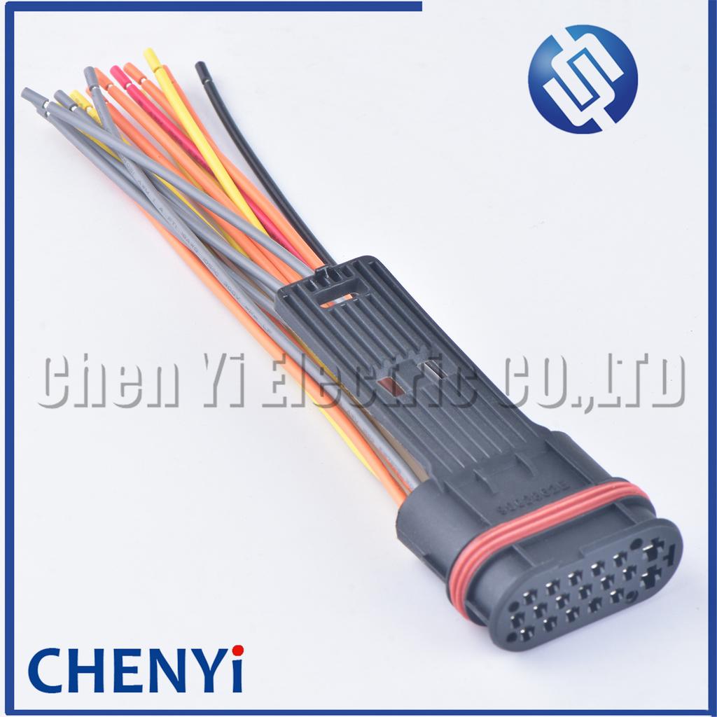 18 Pin 1.5/3.5mm Composite waterproof Harness plug auto connectors 9002862E electric connectors DJ7181-1.5-3.5-21 900 286 2E