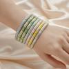 Colorful Vintage Cloisonne Bangle Enamel Women's Hand Bracelet Flower Bangle Jewelry Gifts