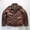 New Men's Short Casual A Leather Leather Jacket Lapel Flight Suit Vegetable Tanned Cowhide Jacket