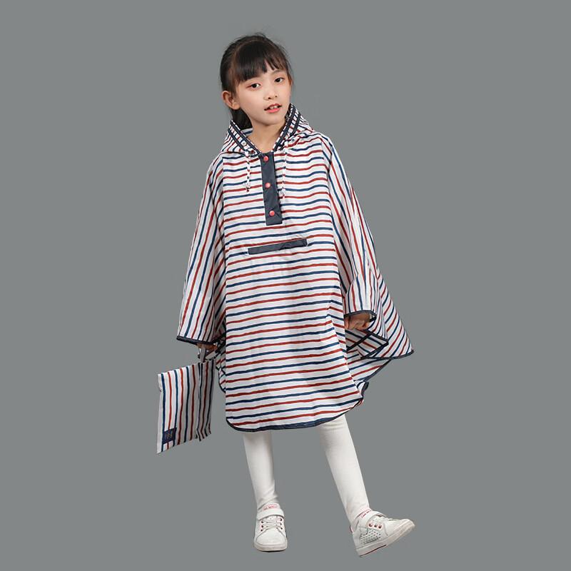 OEING Kids' Waterproof Hooded Rain Poncho