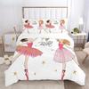 Cartoon Ballet Girl 3D Printed Bedding Set Duvet Covers Pillowcases Comforter Bedding Set Bedclothes Duvet Cover