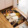 Glücklicher Fußball Neymar Reise Teppich Spiel Teppich, Fußmatte für Schlafzimmer Wohnzimmer Eingangsbereich Teppich, Wohnkultur Idee Geschenk für Weihnachten Geburtstag