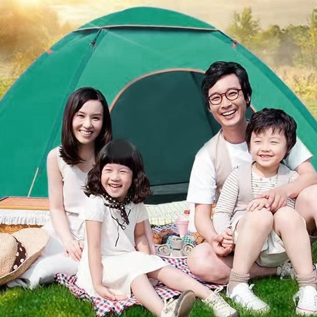2‑3 Person Tent Camping Tent 2‑3 Person Fully Automatic Waterproof Thicken with Carrying Bag Instant Tent for Hiking Travel