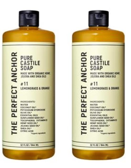 

The Perfect Anchor Pure Castile Soap Lemongrass Orange 944ml x 2 Set &