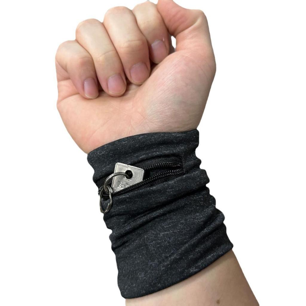 Multi-functional Sports Wristband: Coin Purse, Key Holder, Card Sleeve, Sweat-Absorbing, Wrist Protector