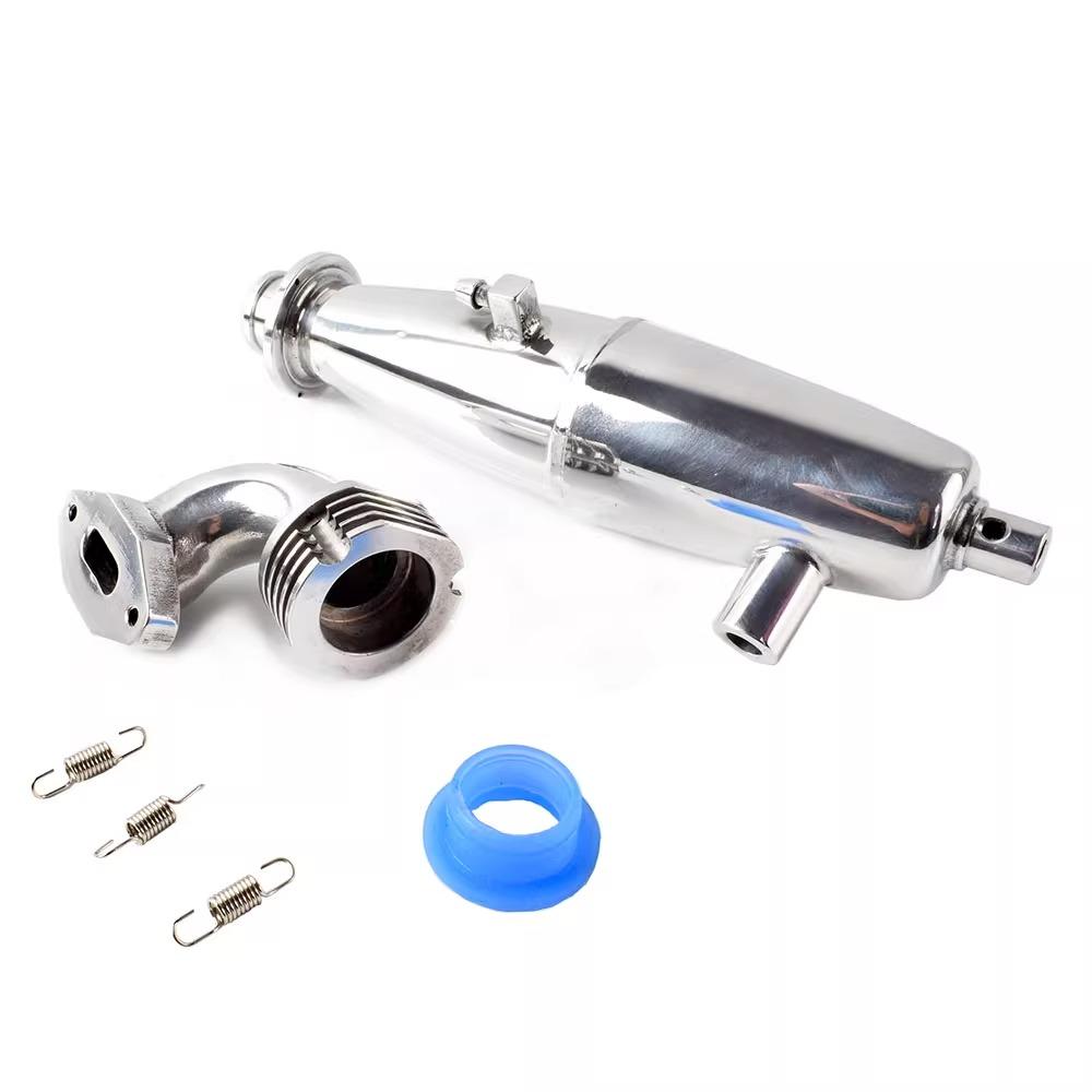 1 Set Thicken Exhaust Pipe HSP 94122/94166/94106/BQ001 Baja Engine Parts Upgrade For 1/10 Scale Models Nitro RC Car