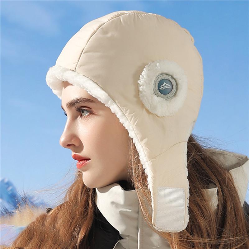 Winter Men's and Women's Windproof Pullover Padded Warm Ear Protection Cap