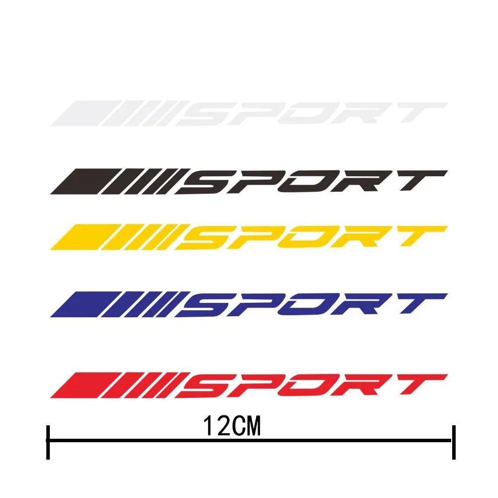 Módní 4ks nálepky na motorku Kola Disky Sport Závodní DIY Pruhy Dekorativní nálepky Emblém Auto Styl Auto SUV Truck 12x0,86