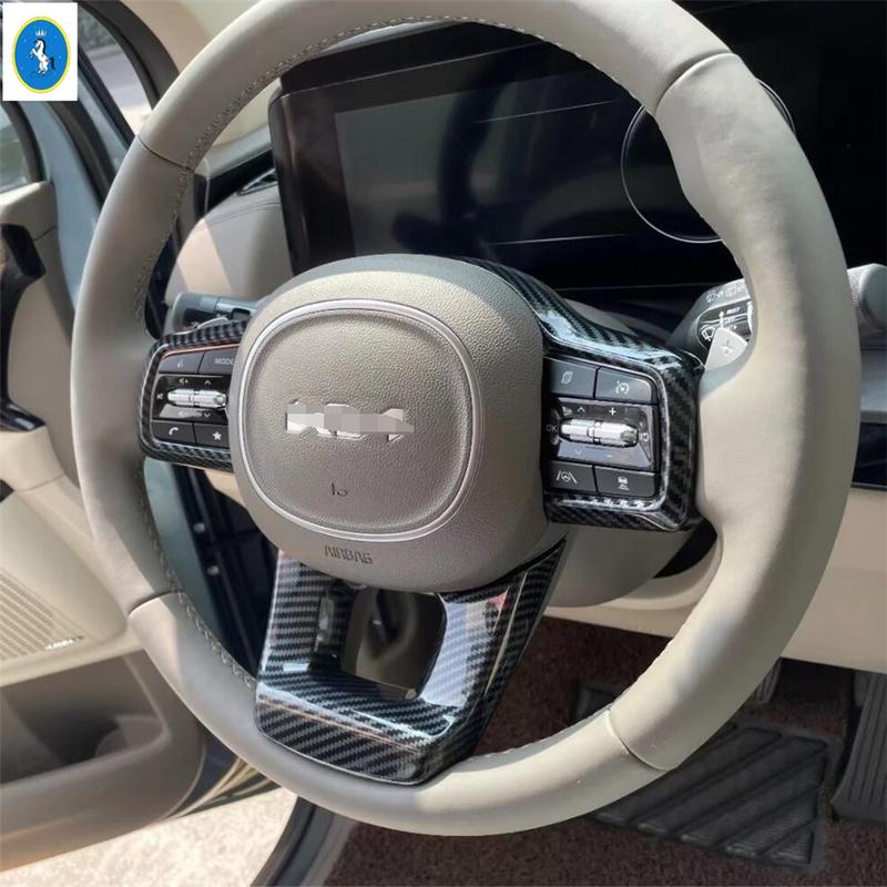 Carbon Fiber / Matte Style Steering Wheel Gear Panel Parts Cover Trim Fit For Kia Carnival KA4 - 2024 Interior Accessories