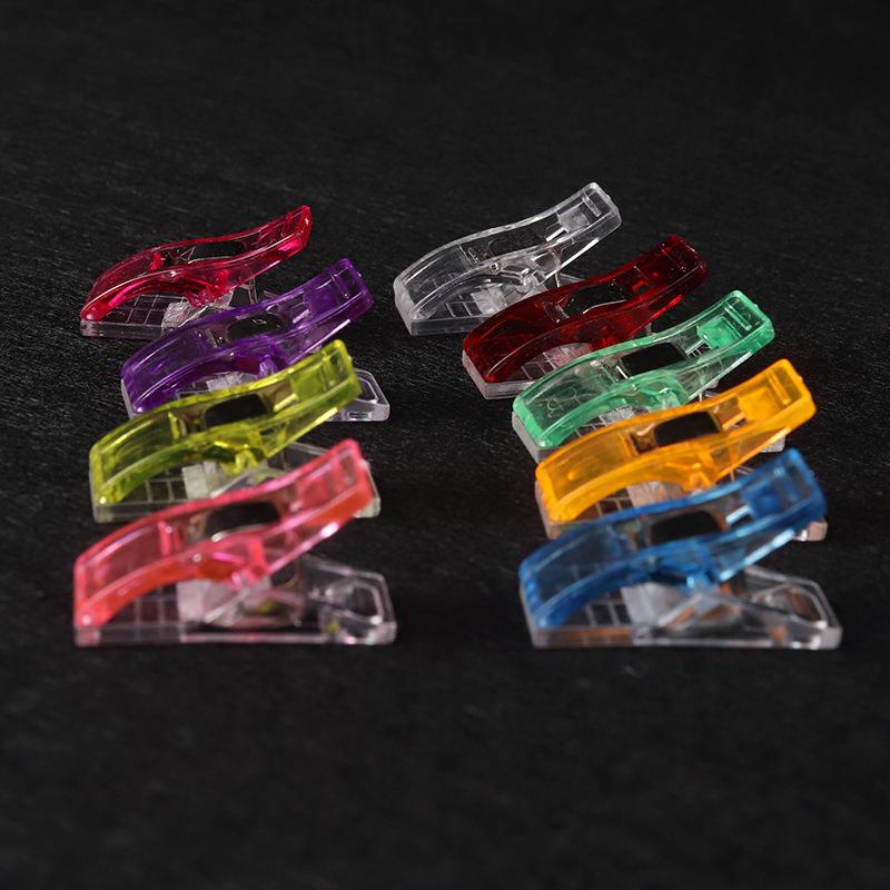 DIY Edge Binding Clips - Medium Axe, Strong Plastic Clips for Positioning & Patchwork Sewing