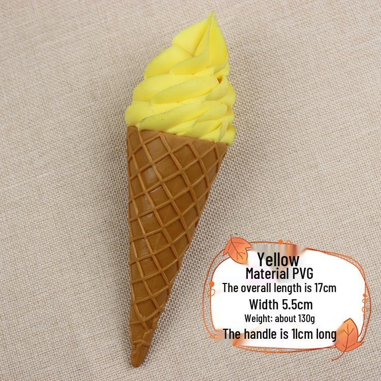 Simulated Ice Cream Cake Model for Birthday Display - Fake Ice Cream Bakery Pastry Dessert Prop for Food Photography