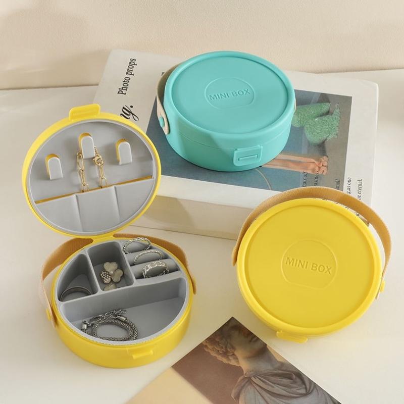 Boîte de rangement portable pour bijoux Organisateur de voyage Étui à bijoux Rangement PP Boucles d'oreilles Collier Bague Organisateur d'exposition pour bijoux