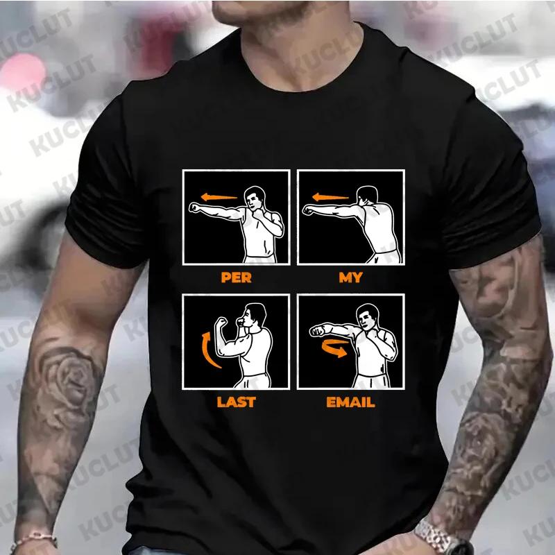 Tshirts for Men Per My Last Email Funny TShirt Office Job Sarcastic Jokes Workers Top Friends Family T Shirts Oworker Clothing S