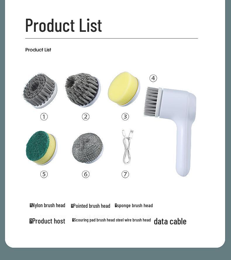 Cordless Electric Cleaning Brush for Kitchen, Bathroom, and Shoes – Multifunctional Handheld Gadget