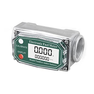 Epidioxi Digital Flow Meter, Turbine Flow Meter, High Accuracy ±1% with Instantaneous and Accumulative Flow Measurement, Stainless Steel, for Water, F
