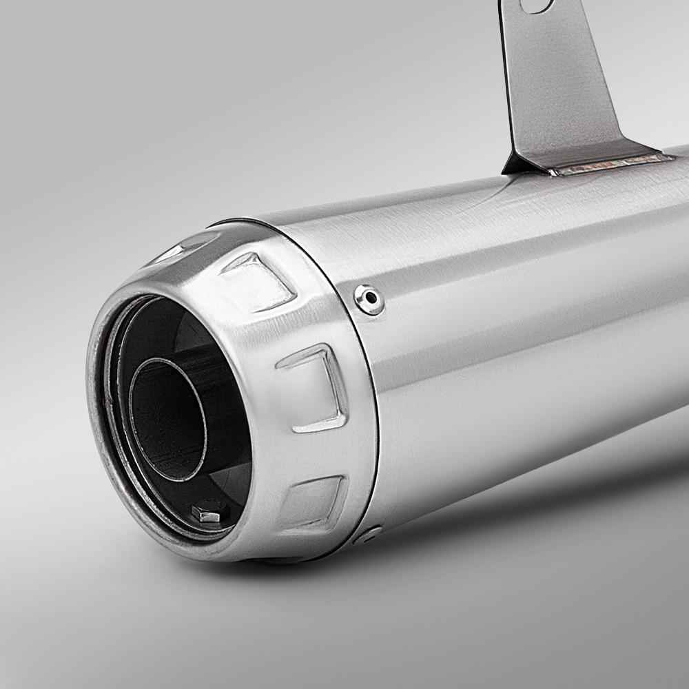 ZX6R Motorcycle Mid and Rear Exhaust Pipe with AW30 Muffler - Integrated to Connect with Original Front Section