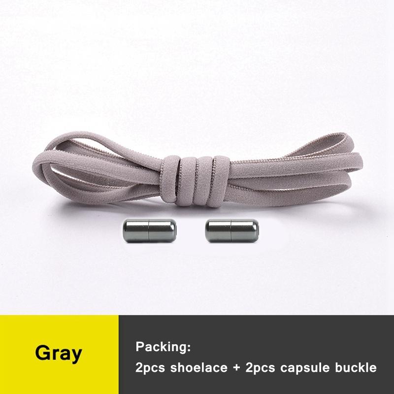 Slip-on No Tie Shoelaces Capsule Lock with Elastic Laces for Sneakers Kids Adults | Quick Lazy Shoelaces One Size Fits All Shoes