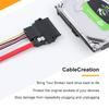 CableCreation SATA to SATA HDD Adapter, 22 Pin (7+15) Male to 22 pin Female Extender for 2.5” HDD,Slim Sata Converter Adapter, Black