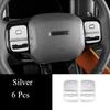 For HAVAL H9 2024-2026 Aluminum Alloy Red Car One-touch Start Gear Steering Wheel Button Trim Interior Car Accessories