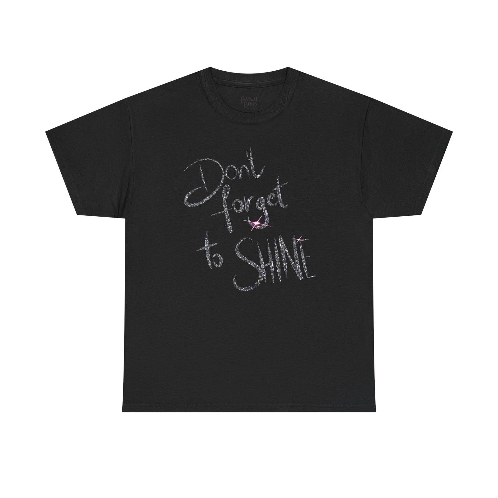Dont Forget To Shine T-Shirt | Inspirational Script Tee, Star Chalk Art 4XL