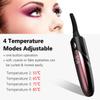 Elektrische Wimpernzange, beheizbare Wimpernzange, intelligentes Wimpernzange-Werkzeug mit Bildschirm, 4 Temperatur