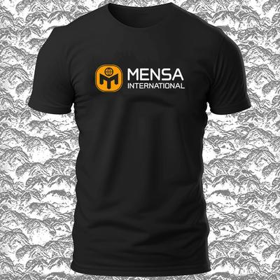 MENSA INTERNATIONAL Logo Funny T Shirt S-5XL MADE IN USA Unisex T-Shirt