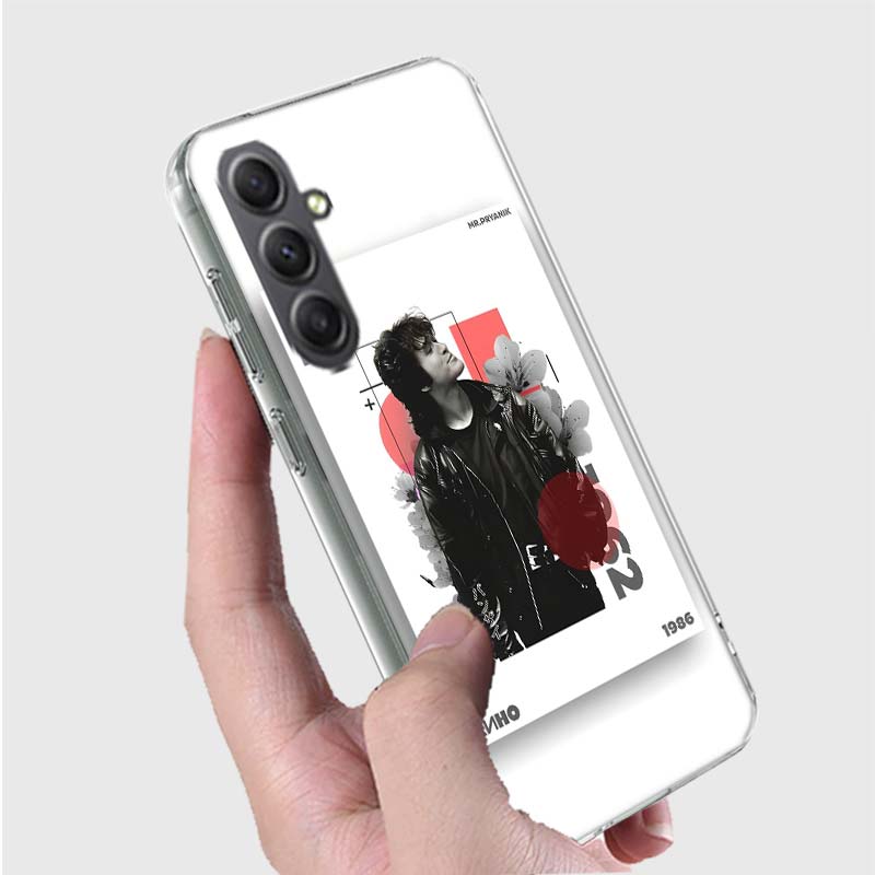 Viktor Tsoi Phone Case for Samsung A16 A26 A36 A56 A17 A37 A57 A07 A06 A02S A03 A04S A05S Galaxy Note 20 10 A50S A71 A51 A31 A30