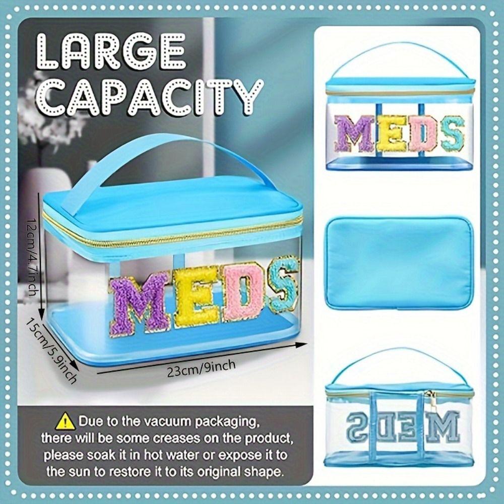 PVC Transparent Wash Bags Waterproof Travel Makeup Bags Medicine Storage Bag  Women