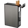 Personalized Men's 20-Capacity Metal Cigarette Case: Automatic Pop-up, Anti-Pressure, Moisture-Proof, and Portable