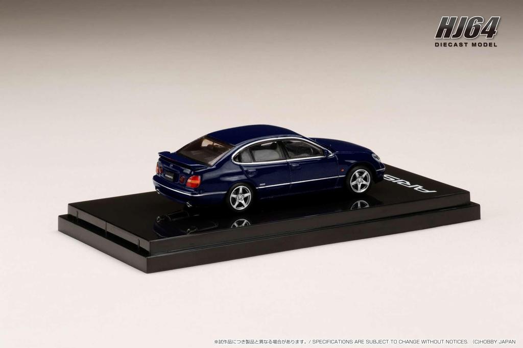 HJ64 Toyota Aristo V300 VERTEX EDITION Early Type Dark Blue Mica Finished Product 1/64