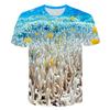 Kids 3D Ocean Pattern Round Neck Short Sleeve T Shirt For School Outdoor Holiday Daily Casual Leisure Daily Wear