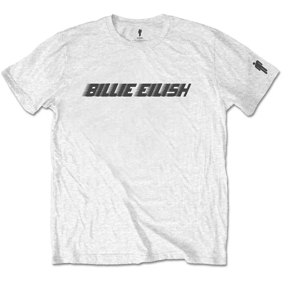 White Billie Eilish Racer Logo Official Tee T-Shirt Mens 2XL