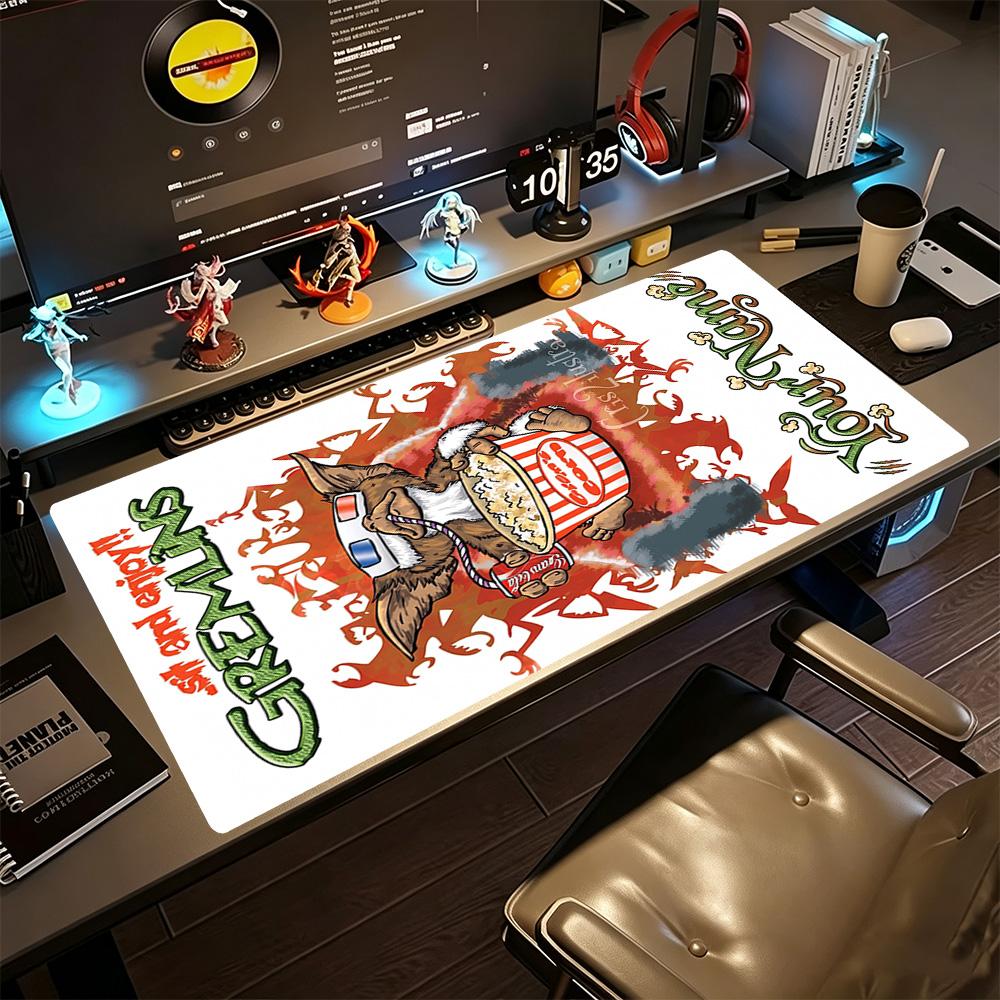Gremlins Personalized Text Mouse Pad Gaming Laptop Mouse Pad Computer Desk Keyboard Mat Non-Slip Rubber Bottom