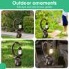Solar Elephant Hanging Lantern Crafts Resin Garden Lantern Animal Sculpture Ornaments Waterproof Home Decor for Lawn Courtyard