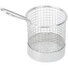 2PCS Mini Round Stainless Steel Deep Fry Basket, French Chip Frying Serving Food Baskets Mini French Fry Chips Baskets Net for Snacks Reusable Fries
