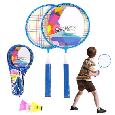 Badminton Rackets Kids Children Badminton Racket Kit Outdoor Shuttlecocks Racquet Toys with 3 Balls for 2-Players Sports Game