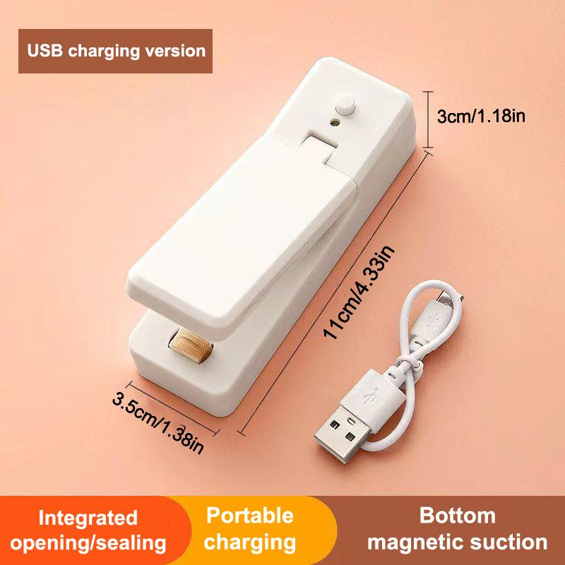 Rechargeable Usb Charging Mini Sealing Machine Household Snack Plastic Packaging Bag Small Heat Seal